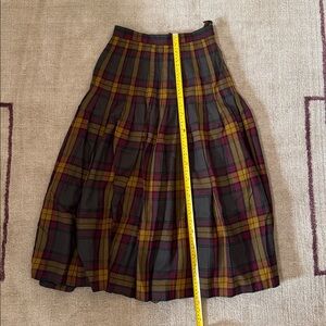 Plaid Tartan Long Skirt